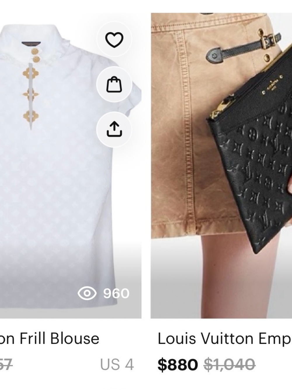 Louis Vuitton Luxury bundle shirt+bag